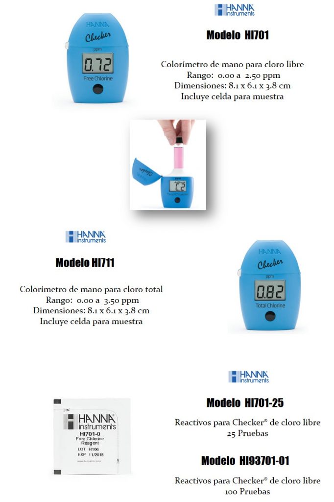 Cloro libre en agua LEFIX y Asociados